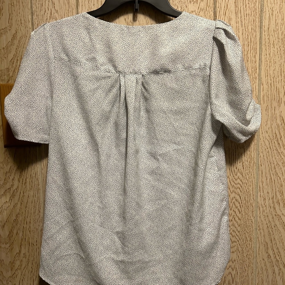 Carolina Belle blouse, S/P, white w/ black dots - Picture 6 of 8